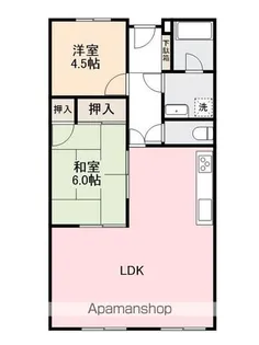 シャトレハイツ屋島 512【5階】の間取り