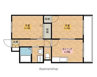 エーゲンハイム【4階】の間取り