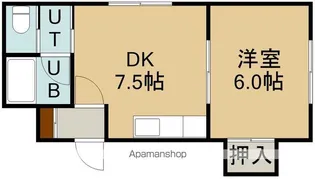 レジデンス富岡【203号室】の間取り