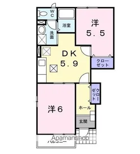 サンシャイン セレノ【1階】の間取り