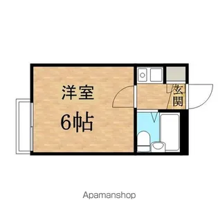 フラットニフティー【105号室】の間取り