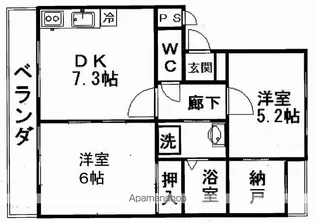 第三ゴトウハイツ【20F号室】の間取り