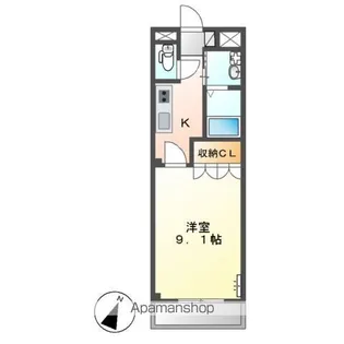 クレア・パル【2階】の間取り