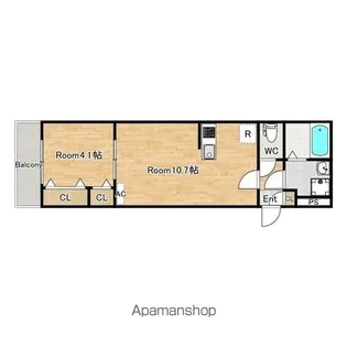 ベルビュー【1階】の間取り