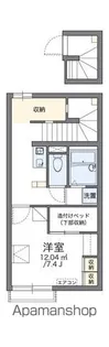 レオパレスクレール【204号室】の間取り