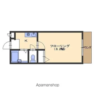 ユーミー若松【205号室】の間取り