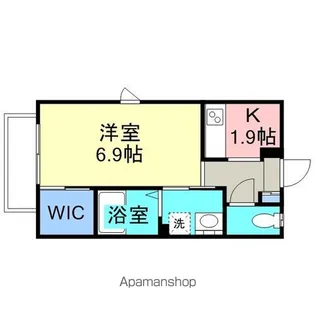 メゾンクァーセン【202号室】の間取り