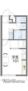 レオパレスエクセル こくふ【203号室】の間取り