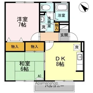コーポアルファーII【1階】の間取り
