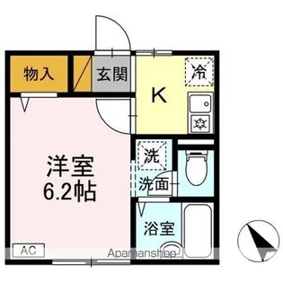 ウィステリア松戸【1階】の間取り