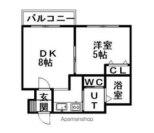 アストリア大通【6階】の間取り