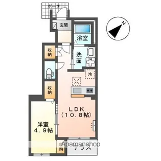 グランベル【1階】の間取り