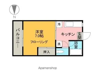 ユースハイツクサカ【206号室】の間取り