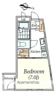 ビラメイプル【304号室】の間取り