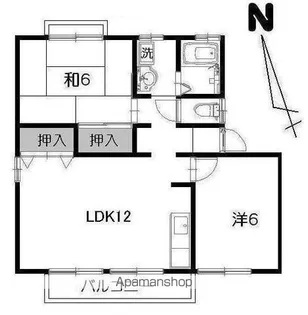 グリーンパークセジュールA・B・C棟【C102号室】の間取り