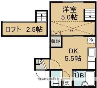 ラピーナ【204号室】の間取り