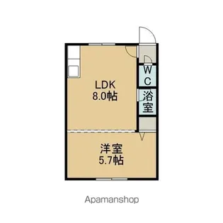 シティハイム【203号室】の間取り