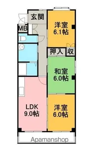3LDKの間取り画像