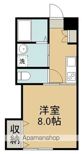 アスコット一本杉Ⅰ【205号室】の間取り