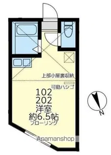 ユナイト堀の内ボナフェスタオペラ【1階】の間取り