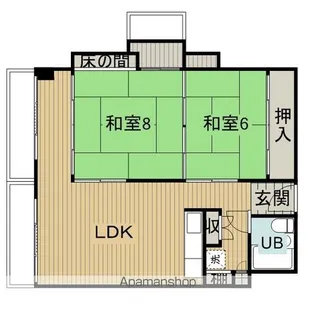 プレジデント椿【1601号室】の間取り