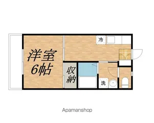 リセス沢尻【6号室】の間取り