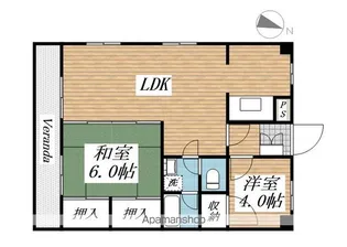 江藤ビル(ETO BLD)【2階】の間取り