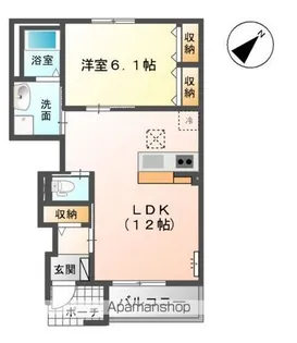 ディアナコート【1階】の間取り