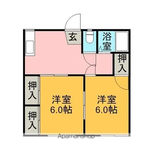 レジデンス城西A【103号室】の間取り