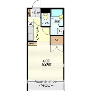 クックデュオ【101号室】の間取り