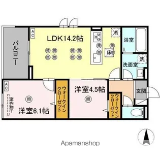 フェリックス【1階】の間取り