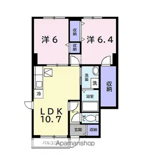 アヴニールⅡ【1階】の間取り