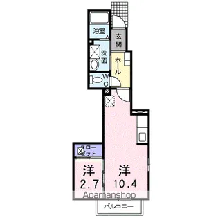 ラ カーサフェリーチェ【1階】の間取り