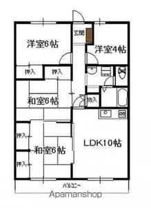 3SLDKの間取り画像