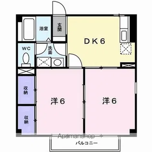クレセント【1階】の間取り