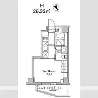 プラウドフラット南青山【4階】の間取り