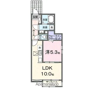 デーア【1階】の間取り