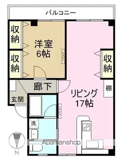 リバティ・ヴィラ【A12号室】の間取り