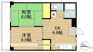 ベルメゾン・オオノ【2階】の間取り