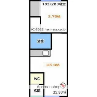 エポック福住【203号室】の間取り