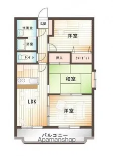 サンコート大島【A205号室】の間取り