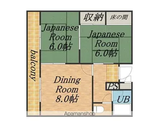 マンション進幹【302号室】の間取り