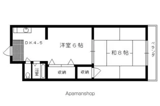 八文字屋ビル【403号室】の間取り