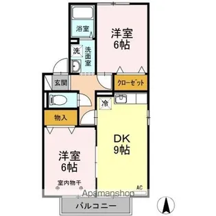 リビングタウン安積 A【2階】の間取り