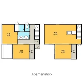宮城県柴田郡柴田町船岡東3丁目【一戸建】の間取り