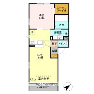 タウンコート B【2階】の間取り