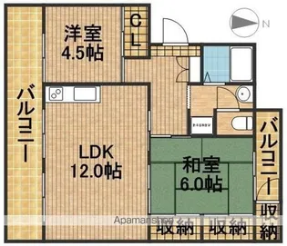 コーポポエム【2階】の間取り