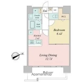 リバーコート砂田橋Ⅰ【5階】の間取り