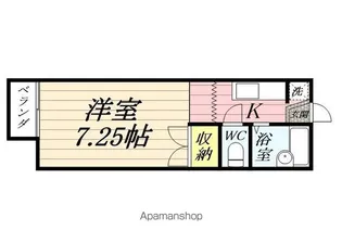 ネオファミーユ柏木【201号室】の間取り
