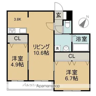 M.Live TAKIKAWA【5階】の間取り